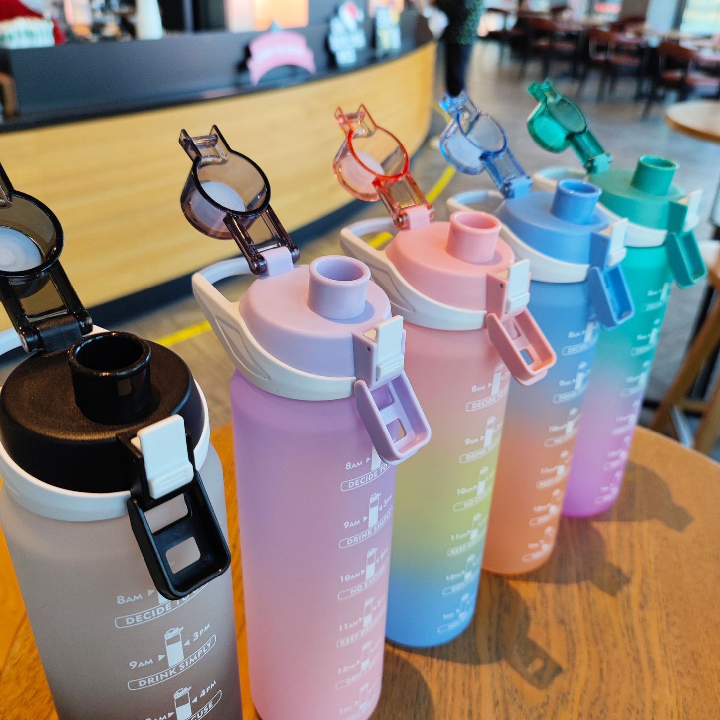 Color Gradient Bottle For Frosted Sports Water